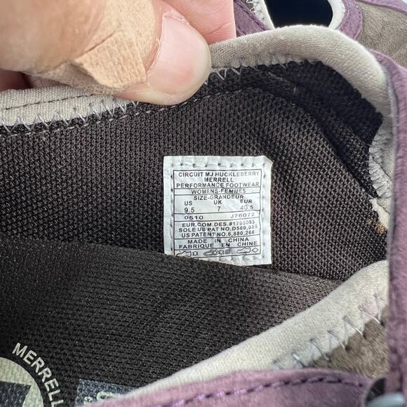 Merrell Circuit MJ Huckleberry Purple/Brown Suede Flats J76072 Women Size US 9.5 - Picture 9 of 10